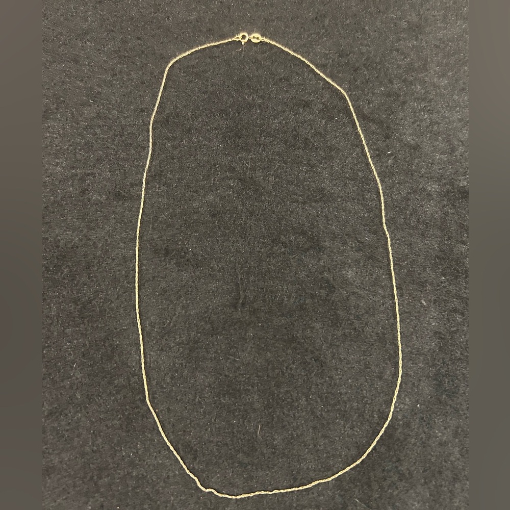 20” 14k Gold Thin Chain